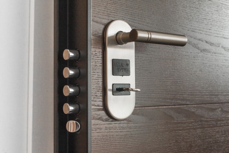 Key in a door lock